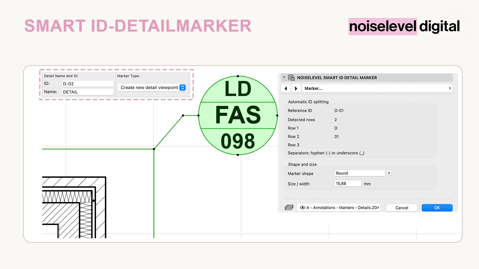 Smart ID Detailmarker – recognise hyphens and underscores and follow renaming