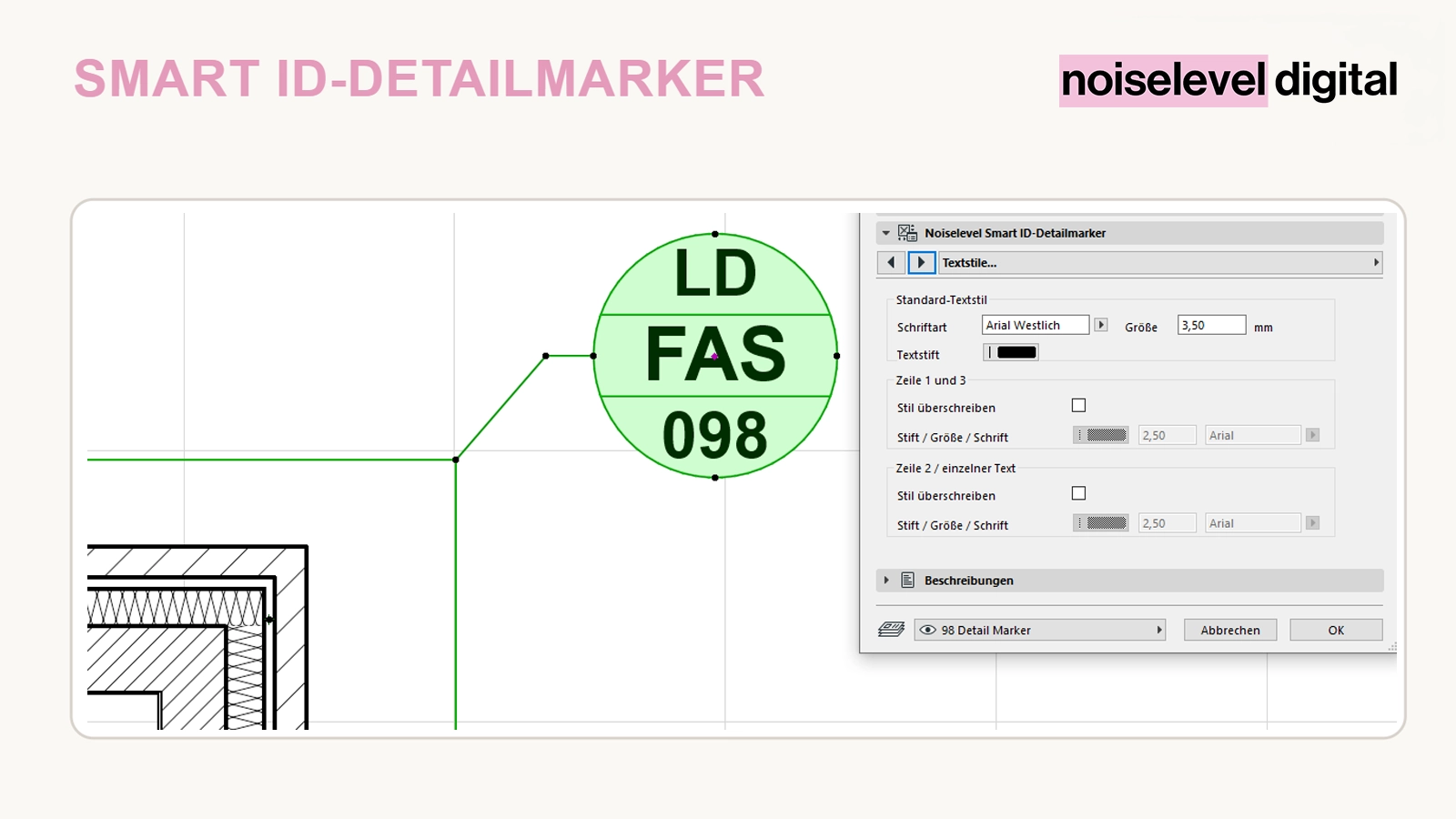 Smart ID-Detailmarker – Textstile der ID-Felder einstellen
