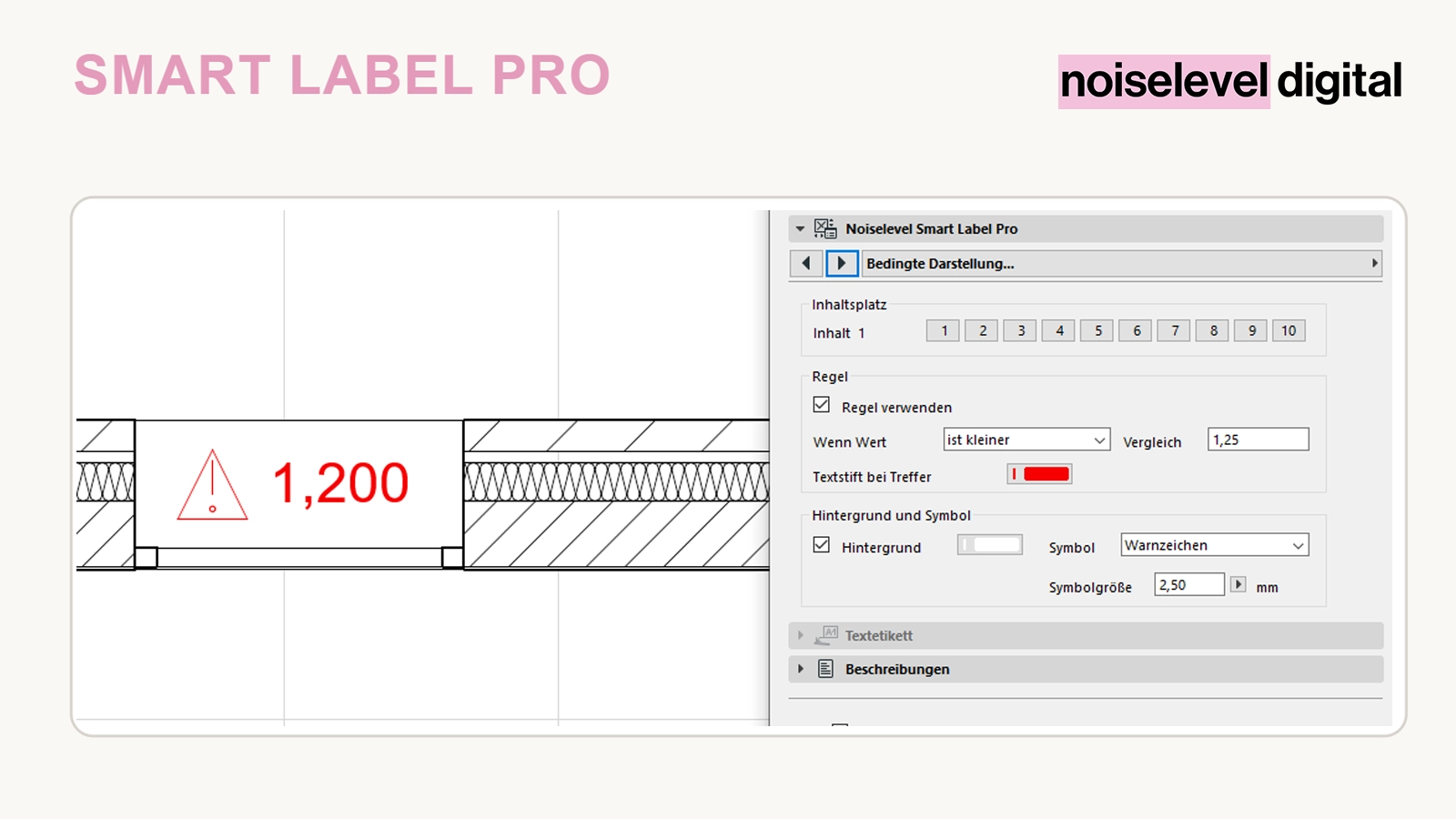 Smart Label Pro – Regelbasierte Warnanzeige konfigurieren